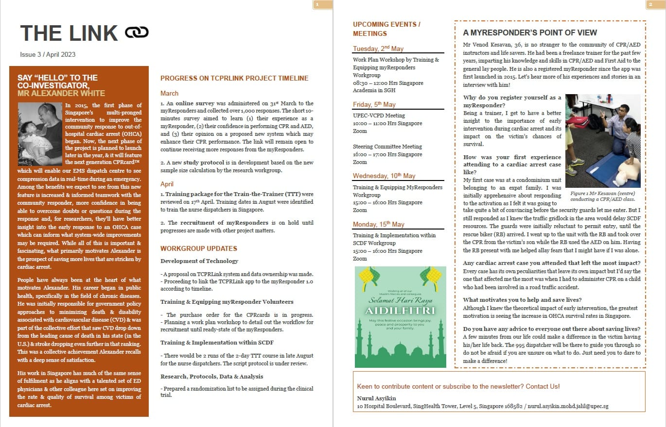 A two-page e-newsletter Issue 3 of The Link in PDF.